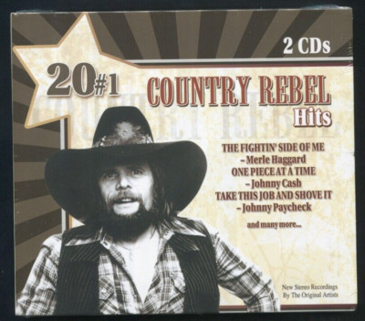 20 #1 COUNTRY REBEL HITS - Various Artists (Direct Source SP 2007) 2 CDs SEALED