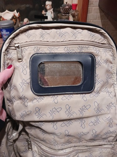 Diane Von Furstenburg (DVF) Blue Tapestry Print Overnight Bag. - Picture 13 of 21