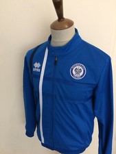 ERREA ROCHDALE FOOTBALL TRACKSUIT TOP SIZE SMALL BLUE