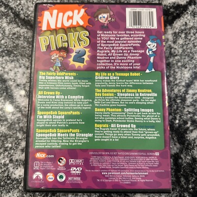 Nick Picks Vol 2 DVD 2005 Nickelodeon 8 Episode Fairly Odd