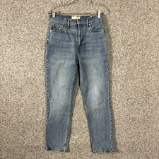 Everlane Women's Size 27 Crop Blue Organic Cotton The Original Cheeky Jean