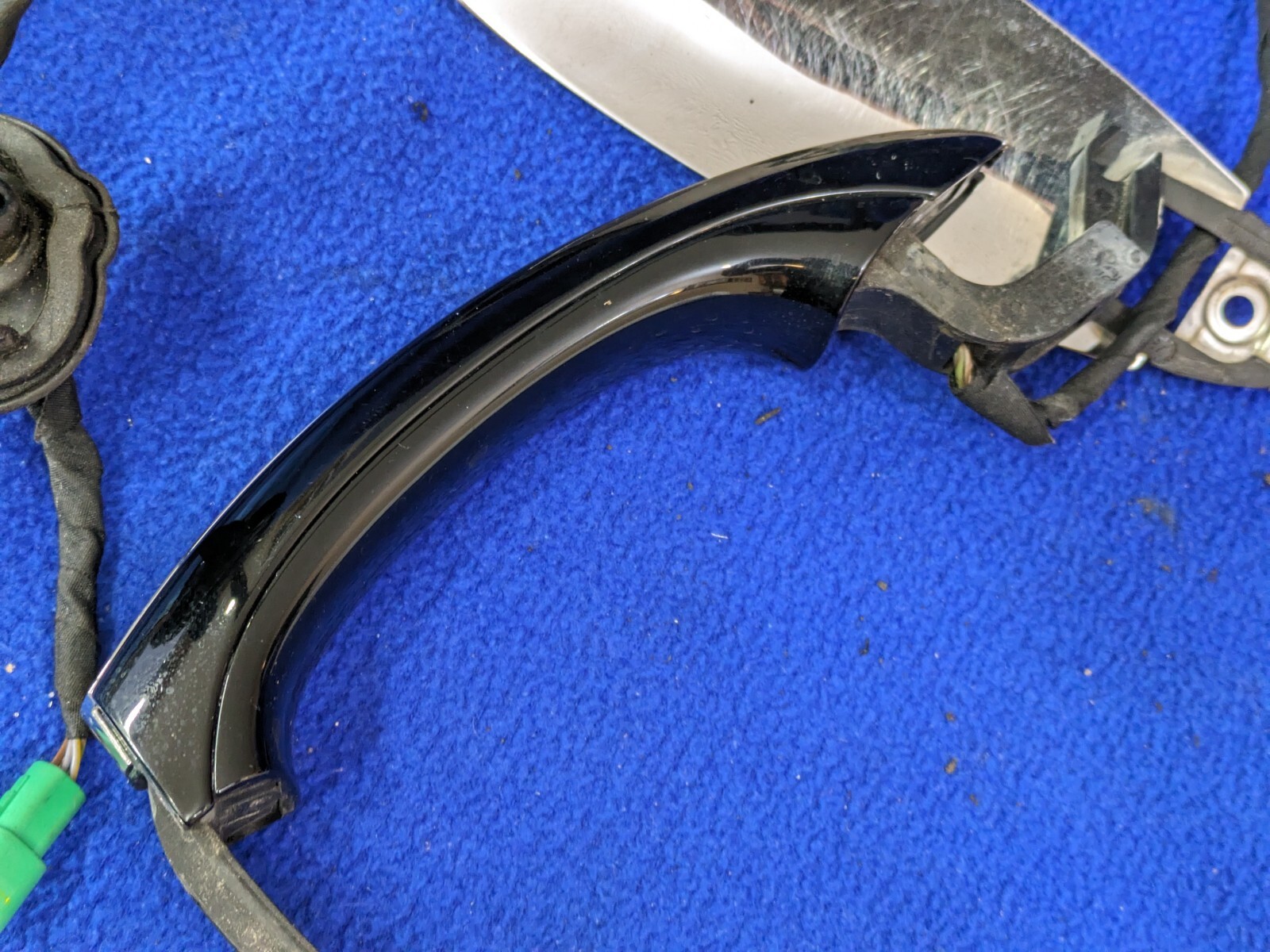black 03-12 Bentley Continental  GT left Side Door Handle Keyless Go OEM spur