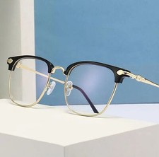 2024 Luxury high quality Half frame anti blue light glasses for men women