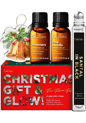 Weihnachten Festlich Geschenk & Leuchten Kit & Grußkarte (3er Set) Ätherisches Öl