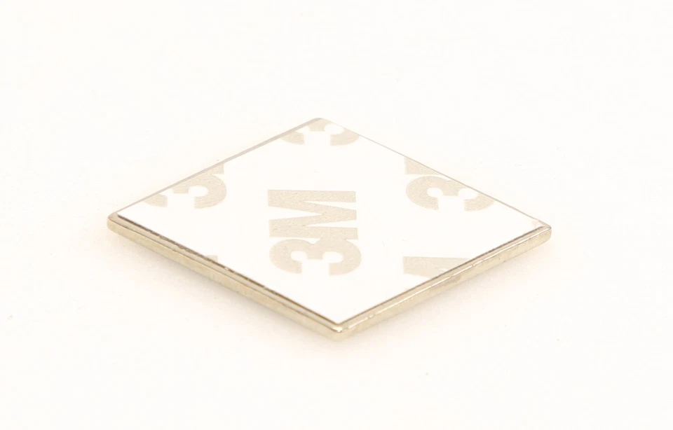 (Lot of 3) NOCTUA 1" Square Metal Self Adhesive Sticker Case OWL Emblem Badge. - Image 4 of 4