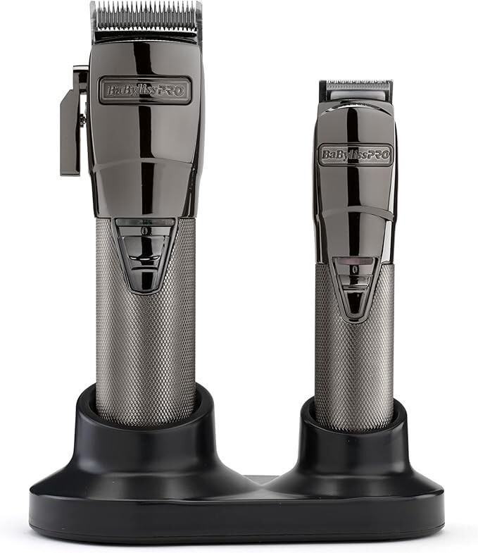 BaByliss PRO Cordless Super Motor Hair Clipper and Trimmer Set - Black...