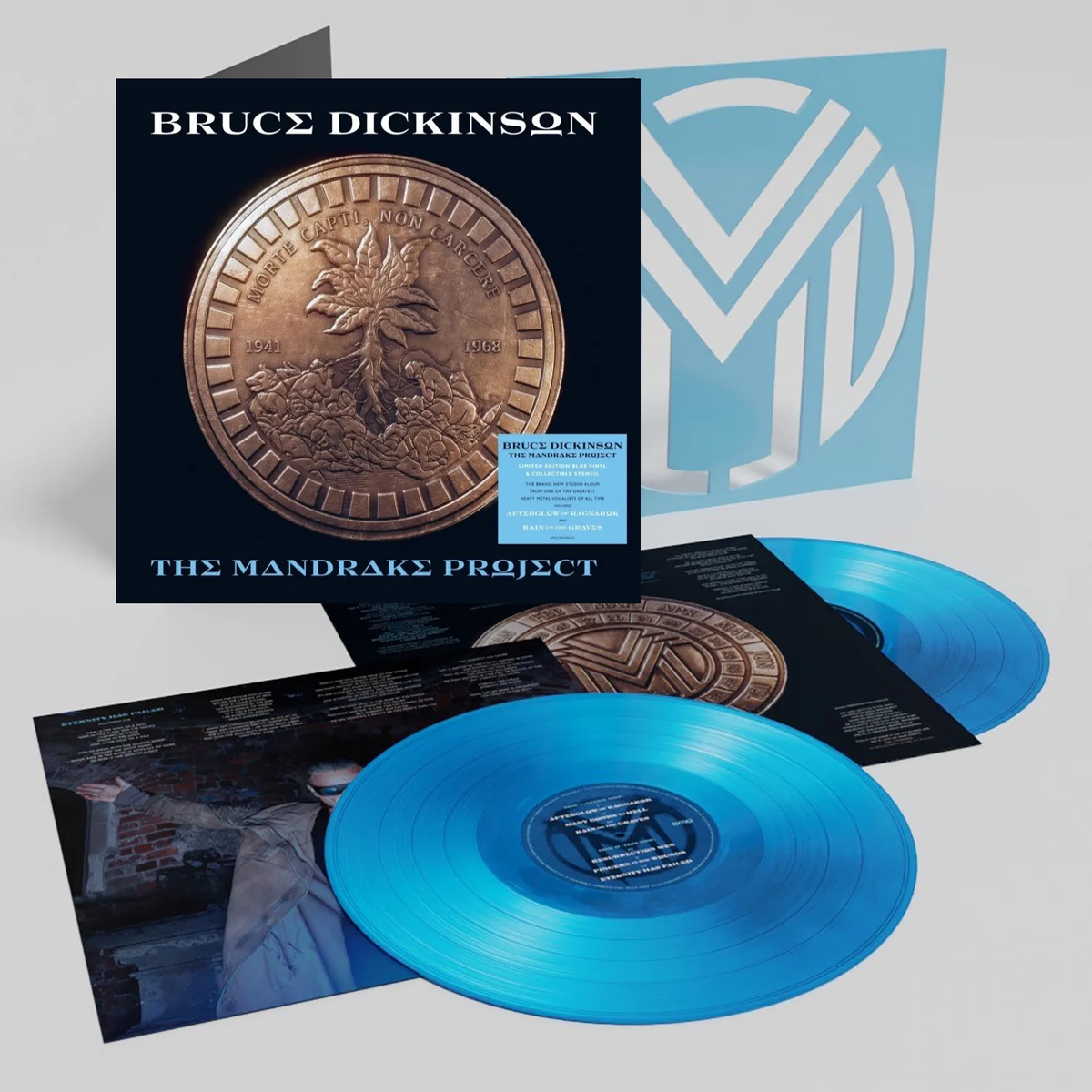BRUCE DICKINSON THE MANDRAKE PROJECT VINYL NEW! LIMITED BLUE LP+