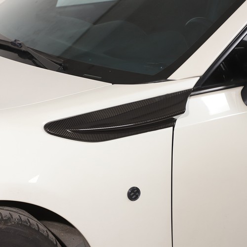 Carbon Fiber Style Car Side Fender Fin Vent Trim For Subaru BRZ Toyota 86 GT86 - Picture 5 of 10