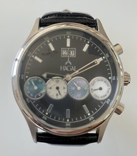 Orologio Hagal Mod. Data Special Cronografo Uomo -Pelle- Originale NUOVO