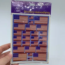 Hallmark Heartline Reward Stickers Patriotic American Flags NIP Crafts