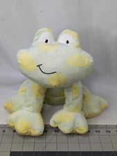 Kids Preferred Sitting Frog Plush Green Yellow 10 Inch Stuffed Animal Toy