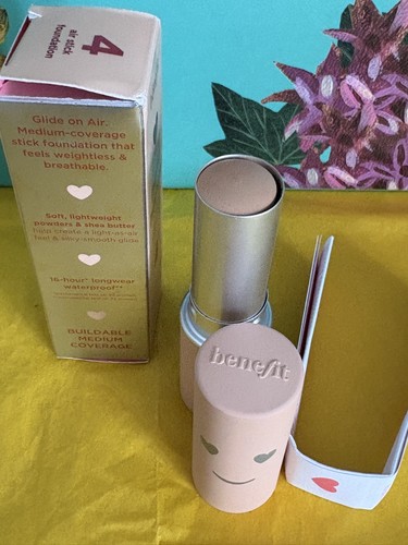 Benefit Hello Happy Air Stick Foundation Shade 4 BNIB 8.5g Rare FAST POSTAGE - Picture 3 of 5