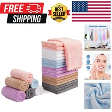 Makeup Remover Cloths, Cleansing, Reusable, Soft & Washable Coral Fleece Micr...