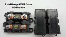 LITTELFUSE Mega Fuse Holder with Dual 100 amp 32V DC Slo-Blo