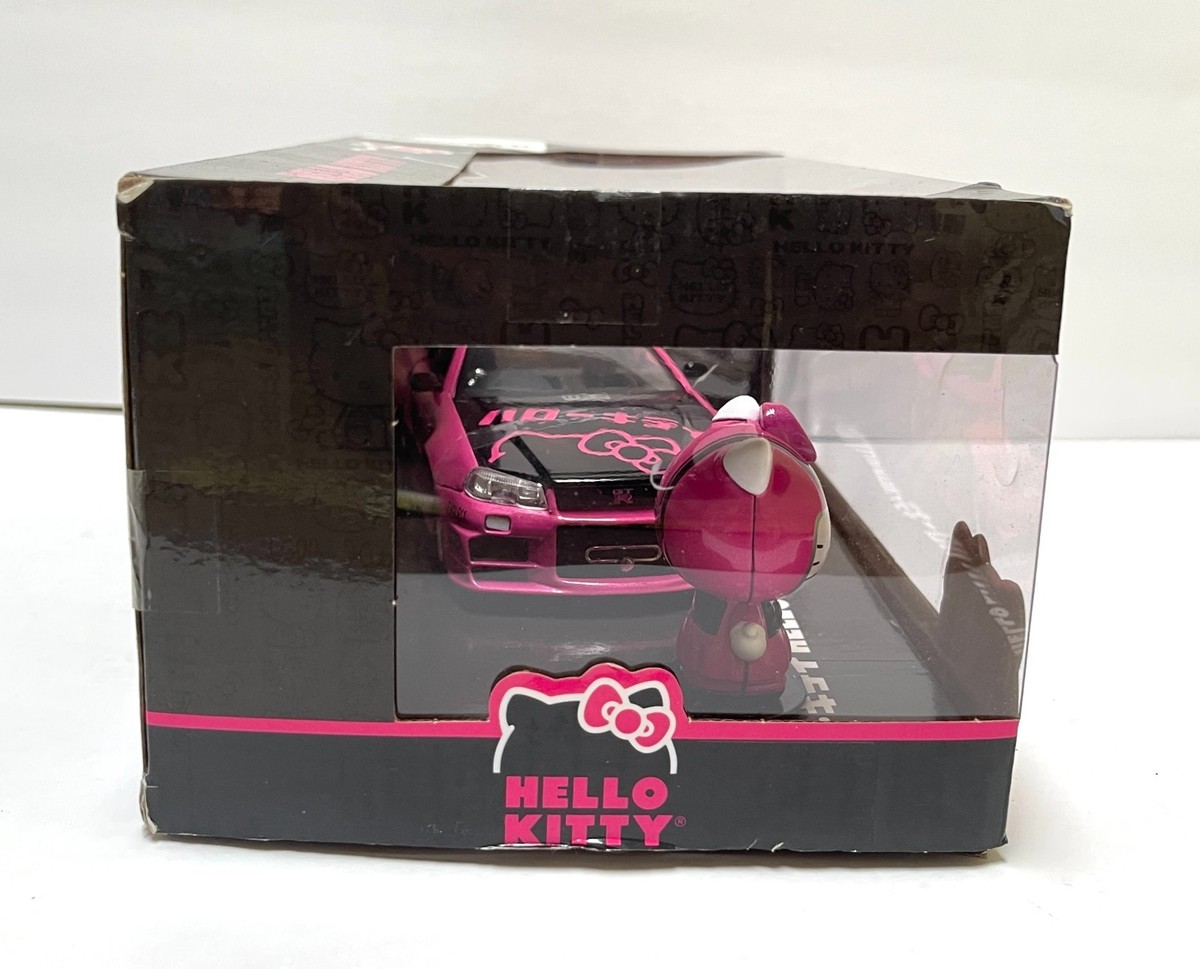 Jada Toys 1/24 2002 Nissan Skyline GT-R (BNR34) with Hello Kitty