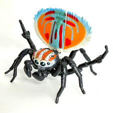 【Used】 Bandai Gashapon Peacock Spider Action Figure Maratus volans Male 10cm