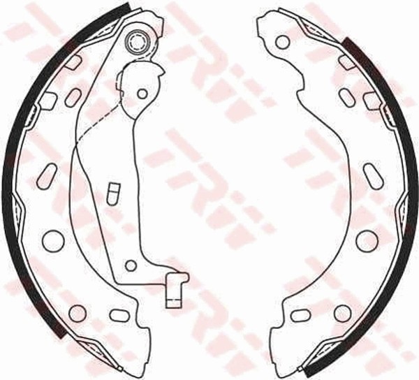 TRW Bremsbackensatz GS8685 FüR Crossblade Roadster Smart City Fortwo 450 451 452-image