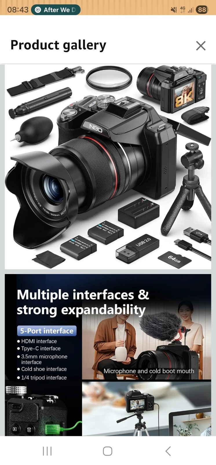 digital camera, opened but never used 