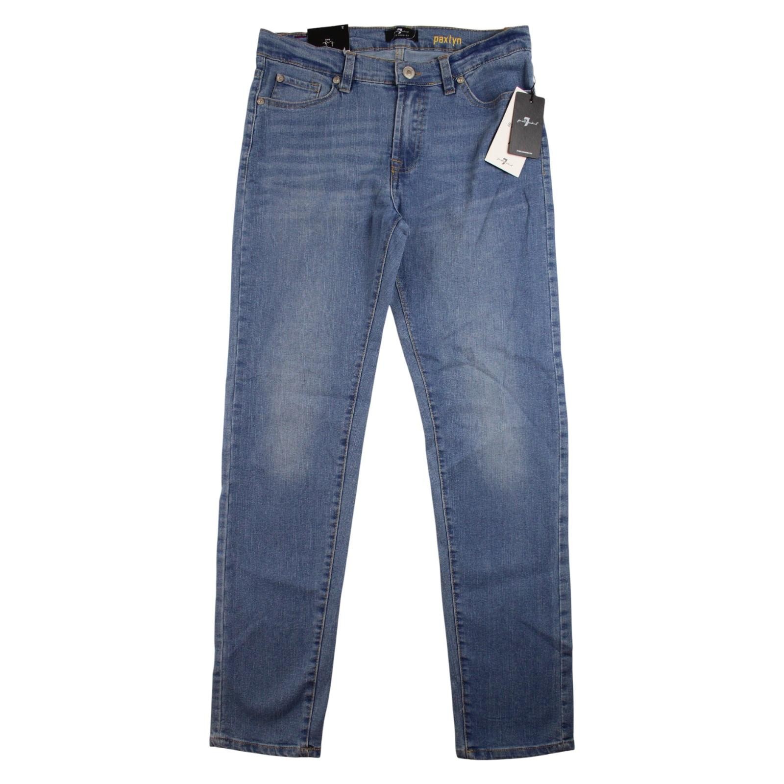 7 For All Mankind Jeans Boys Size 12 Dream Blue Paxtyn Skinn