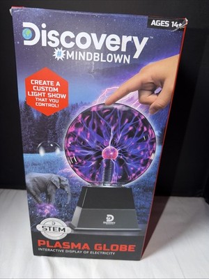 Discovery Plasma Globe 6'' Globe Reacts to Touch, Voice & Music.