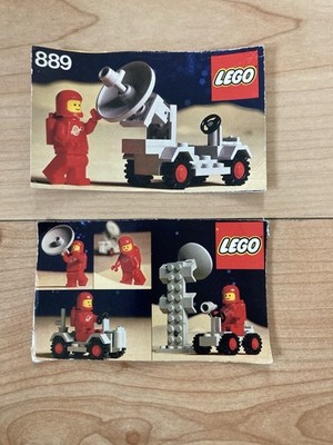 Lego Vintage Space 889 Radar Truck nur Teile des Kartones / KEINE TEILE