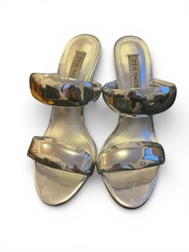 Steve Madden Saturn Metallic Silver Stiletto Heels Size 7