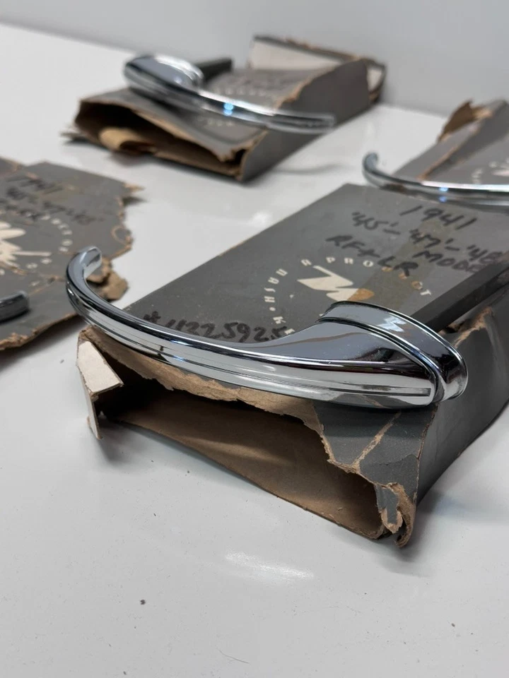 Juego completo de manijas de puerta suicida Nash 600 1948 4 puertas nuevo original 4325924 Foto 3 de 4