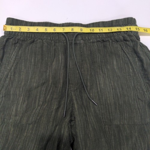 Athleta Womens Retreat High Rise Linen Wide Leg Pants Size S Green Travel Beachy - Picture 11 of 13