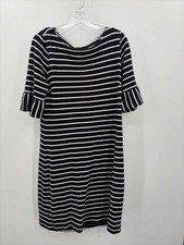 Pre-Owned Talbots Navy Size Large Short Short Sleeve Dress