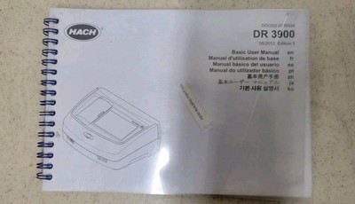 MANUAL HACH DR3900 spectrophotometer 