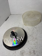 12 Philips 4X DVD RW DVDRW ReWritable 4.7GB 120 Minute Unused