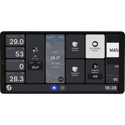 Shelly Shelly_WD_X2_i_s Wall Display X2i Silver Wi-Fi Wall Touch Display,