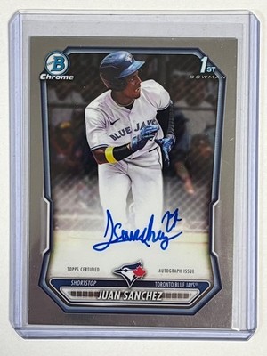 2026 Bowman Juan Sanchez Chrome Base Auto - BLUE JAYS