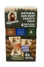 Dr. Squatch Natural Bar Soap Variety Peach 6-pack For Men