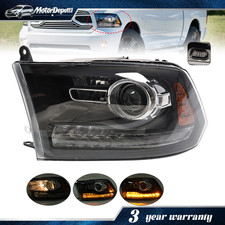 For 2013-2018 Dodge Ram 1500 2500 3500 Driver Side Led Projector Headlamp