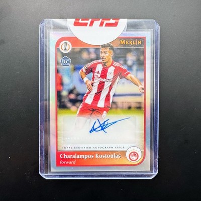 2024-25 Topps Merlin UCC Charalampos Kostoulas RC Auto Redemption - Olympiacos