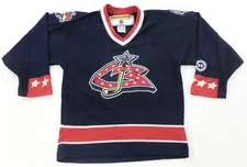 Rare VTG KOHO Columbus Blue Jackets Blank No Name Hockey Jersey 2000s Youth L/XL
