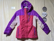 C9 by Champion Girls Lined Full Zip Purple Pink Winbraker Jacket w/Hood M 7/8