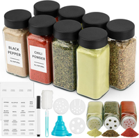 120Ml GewüRzgläSer Eckig Set, 8 StüCk GewüRzbehäLter Glas | GewüRzgläSer Leer Mi