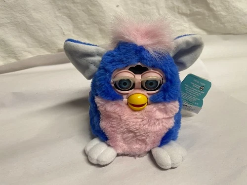 Vintage 1999 Furby Babies Blue Pink 70-940 Talking Toy *works* Tiger 90's