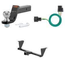 CURT Trailer Hitch Tow Cargo Package, Wiring Harness, #45042 Ball Mount - 13617
