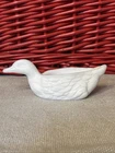 Vintage Westmoreland milk glass duck salt cellar