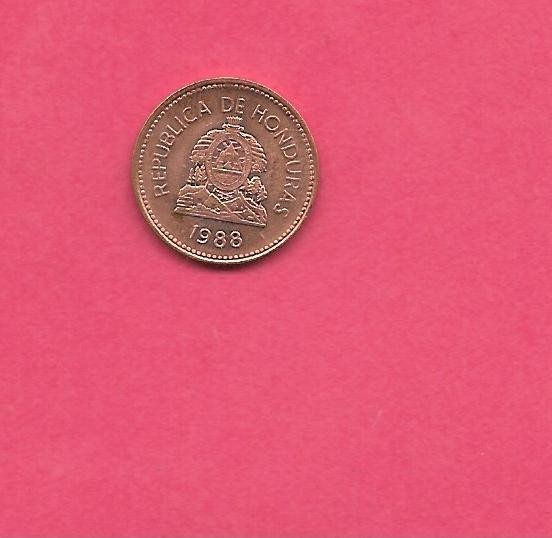 HONDURAS KM77b 1988 UNCIRCULATED-BU MINT-UNC 1 CENTAVOS OLD VINTAGE COIN