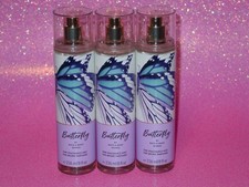 BATH  BODY WORKS FINE FRAGRANCE MIST BUTTERFLY 8 OZ. SET OF 3 BRAND NEW RARE 