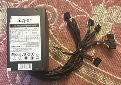AGI-PS600-P4 Agiler Sw Long Power Supply 600W V.2.03 +12V