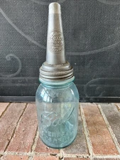 Vintage Bottle Master Mfg. Spout Advertising Gas & Oil Sign Ball Mason Perfect 3