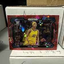 🏀2024 Panini Prizm Draft Picks #38 Angel Reese Red Cracked Ice Variation🏀