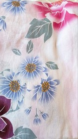 Yukata Pink Floral Cotton Womens Summer Kimono Lightweight Free Size Authentic