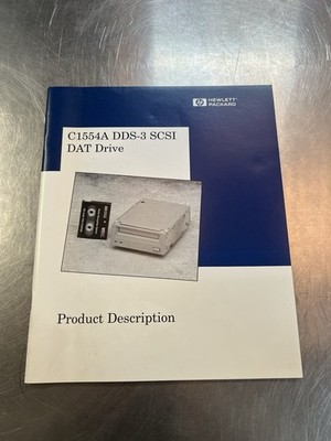 HP C1554A DDS-3 SCSI DAT Laufwerk nur Bedienungsanleitung gut 
