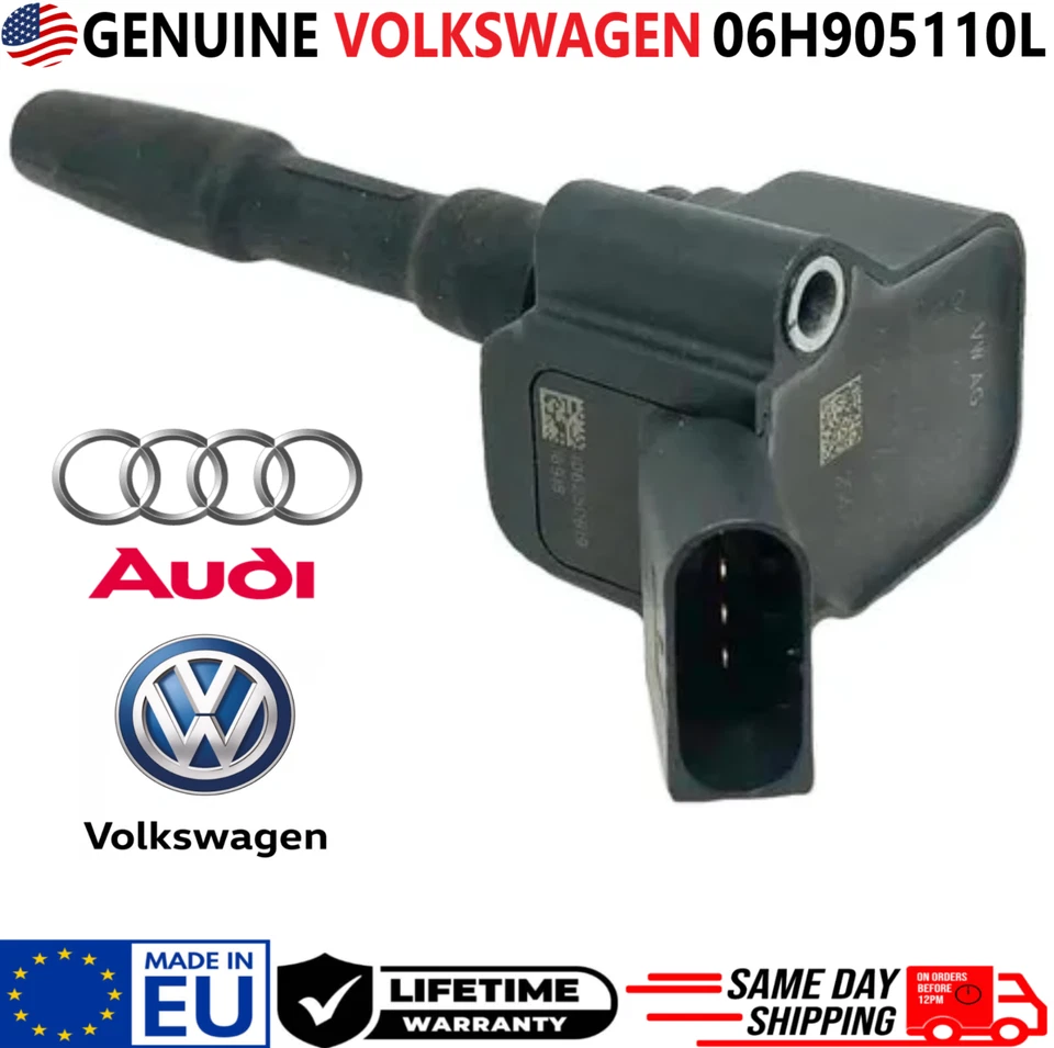 Bobinas de encendido x4 originales OEM para Volkswagen Audi Porsche 2013-2022, 06H905110L Foto 2 de 4